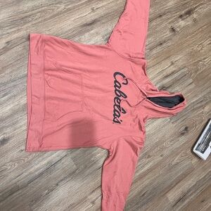 Cabela's Coral Hoodie with Logo